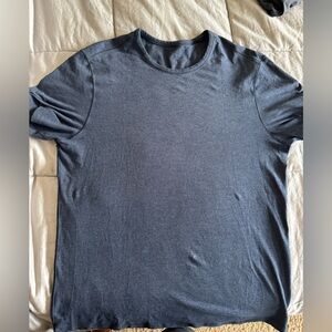Blue Lululemon T-Shirt in Large. It’s a light athleisure fabric. Super nice!